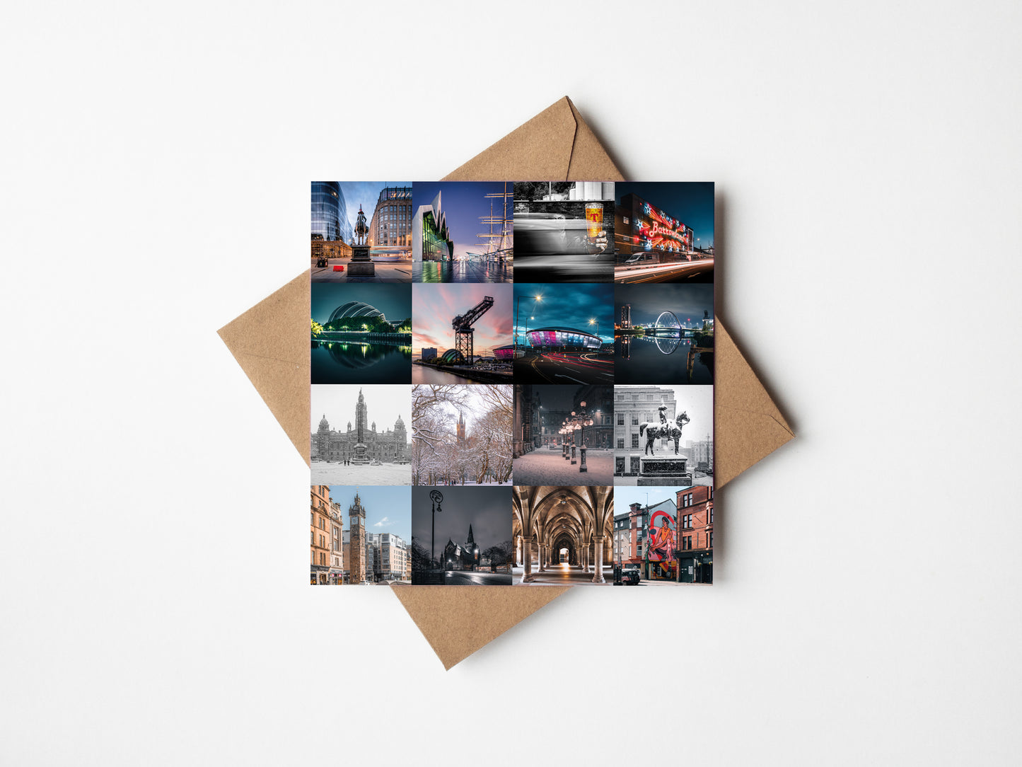 Bonnie Glasgow collage Greeting card - Kunal Tewari Photography
