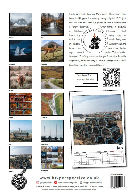 2026 Scotland Calendar (Pre-Order) - Kunal Tewari Photography