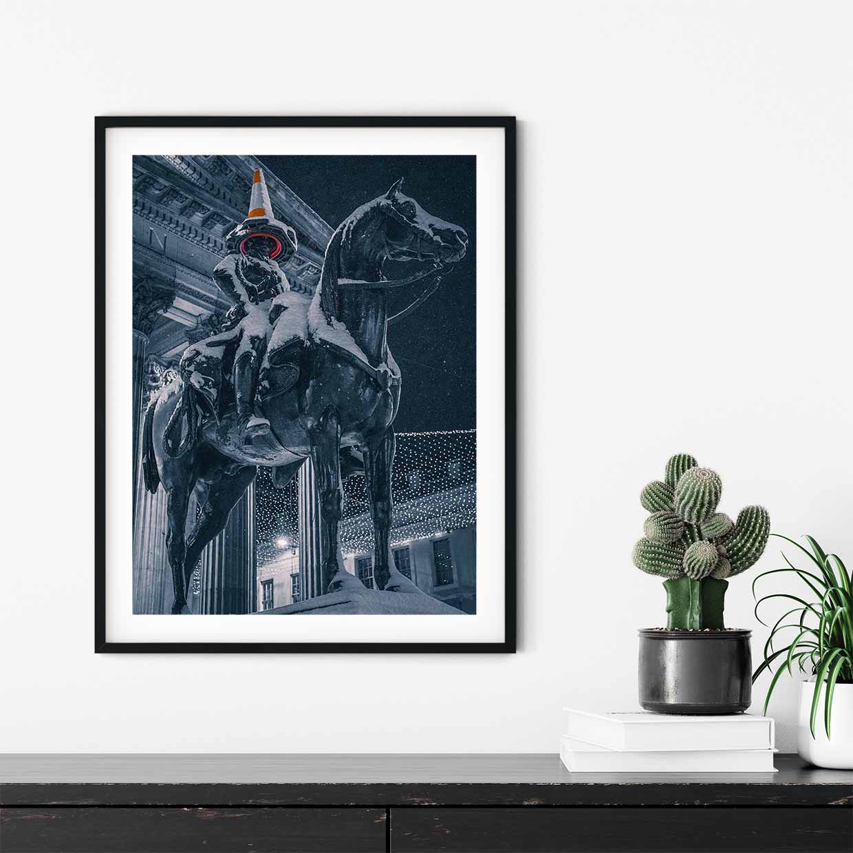 Frozen Duke, Glasgow signed and mounted print