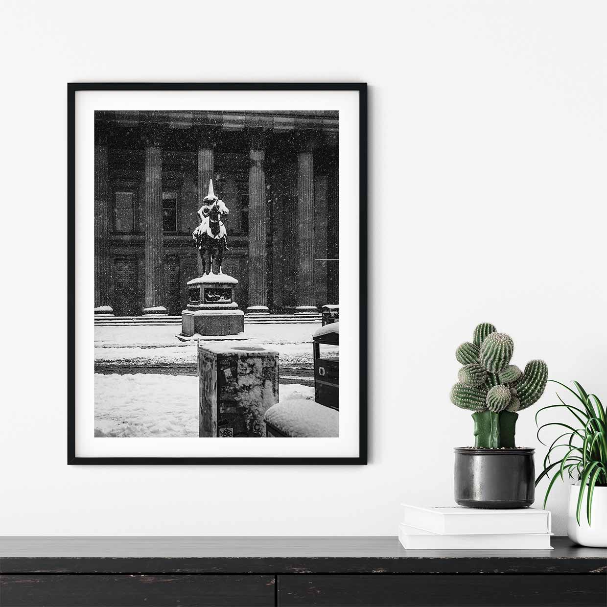 The Duke and his Frozen cone in monochrome - Kunal Tewari Photography