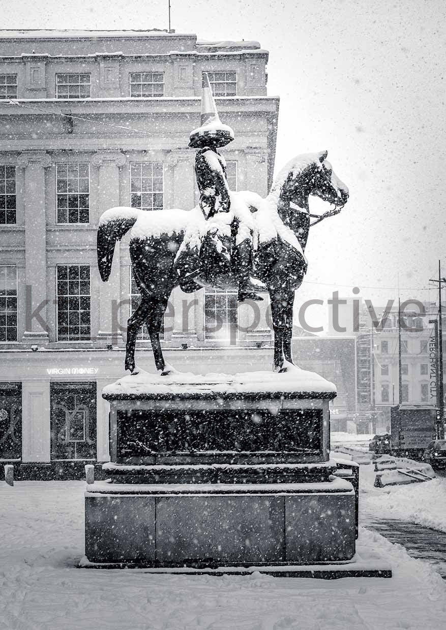 Frozen Duke, Glasgow signed and mounted print
