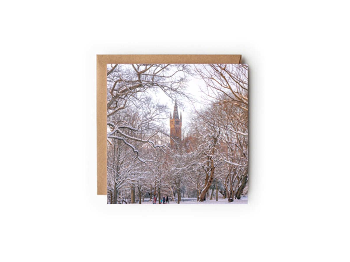 Glasgow University Greeting card 150x150mm Kunal Tewari Photography