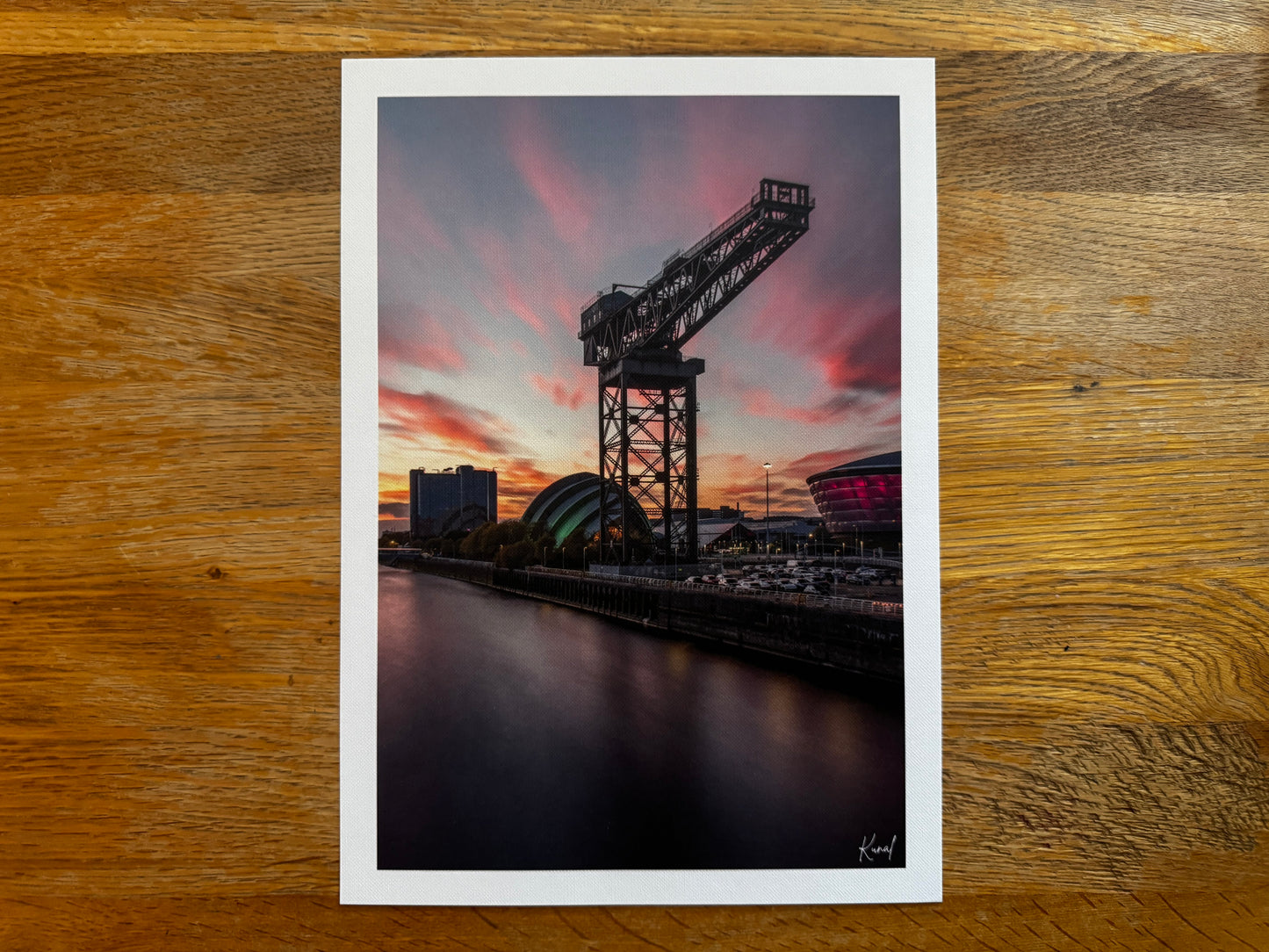 Serene Sunset over Finnieston crane - Kunal Tewari Photography
