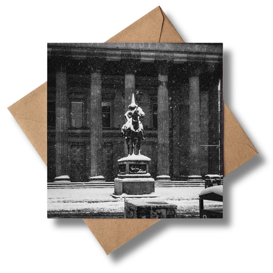 Frozen Duke B&W Greeting card - Kunal Tewari Photography