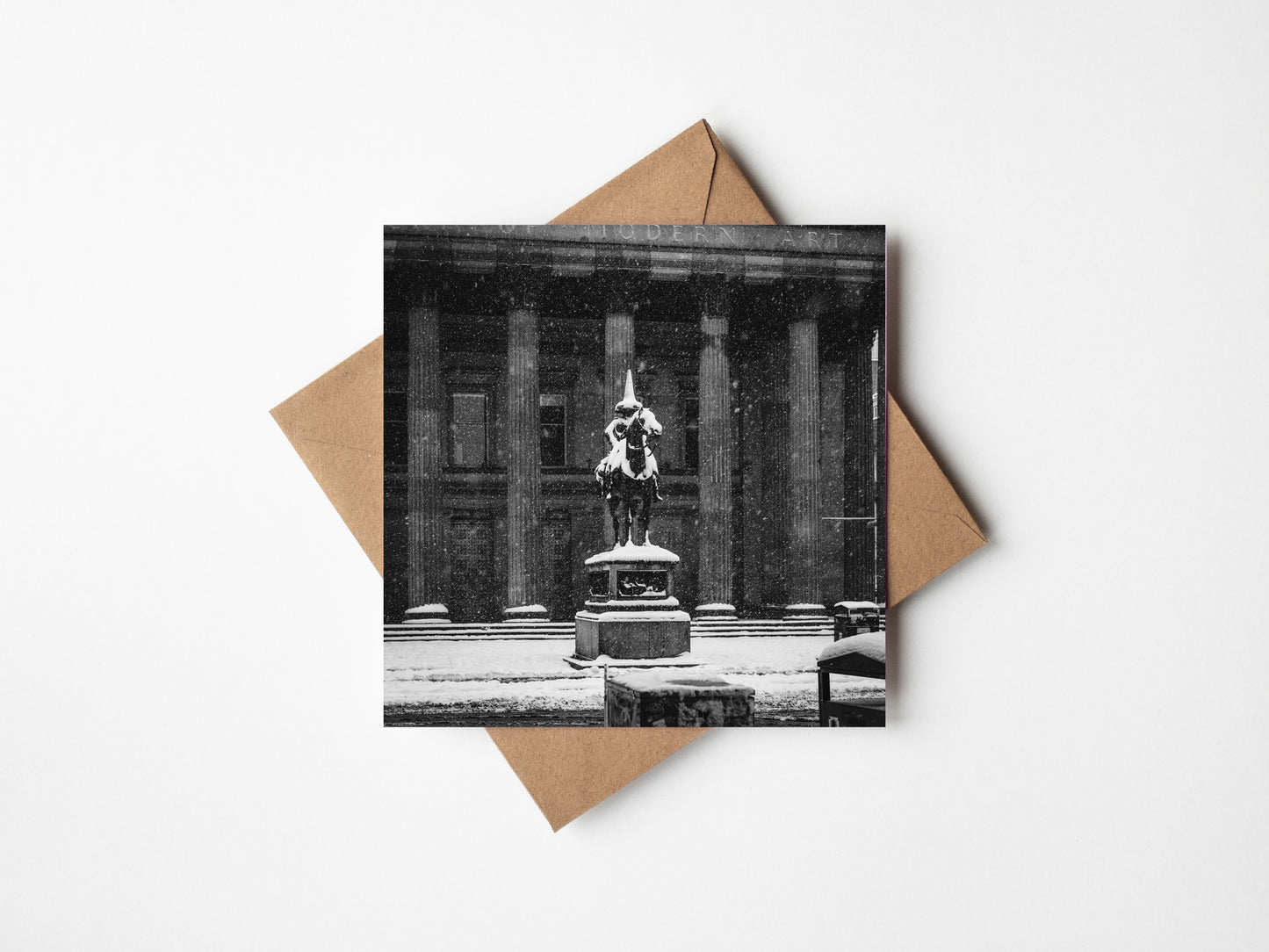 Frozen Duke B&W Greeting card