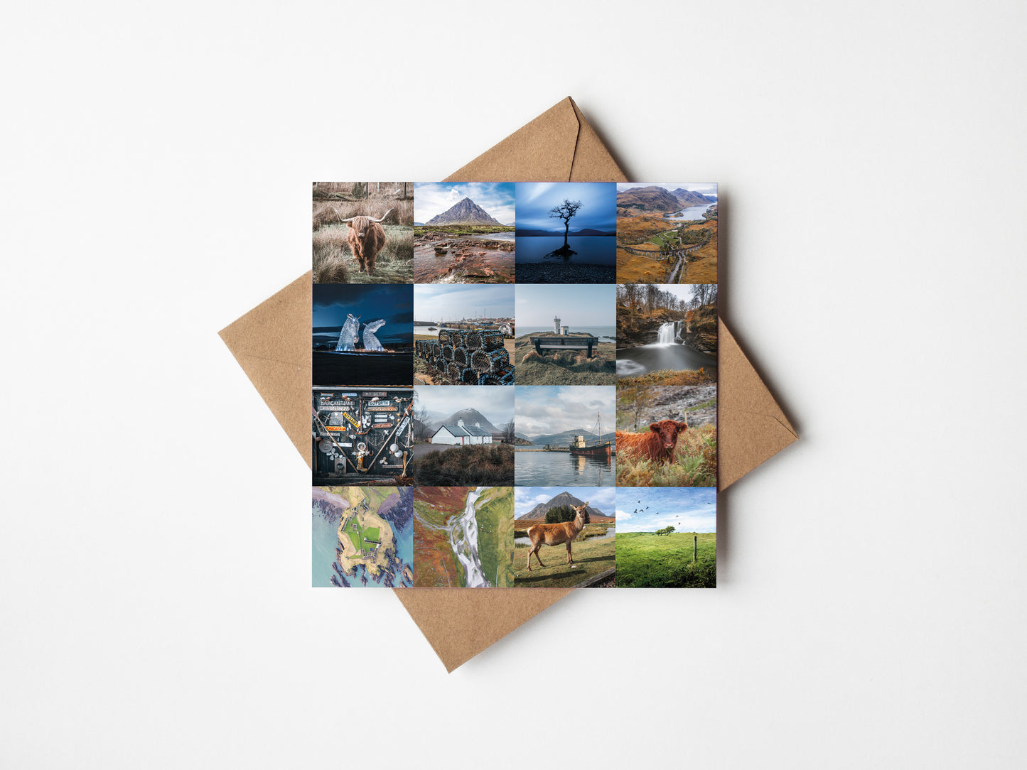 Bonnie Scotland collage Greeting card - Kunal Tewari Photography