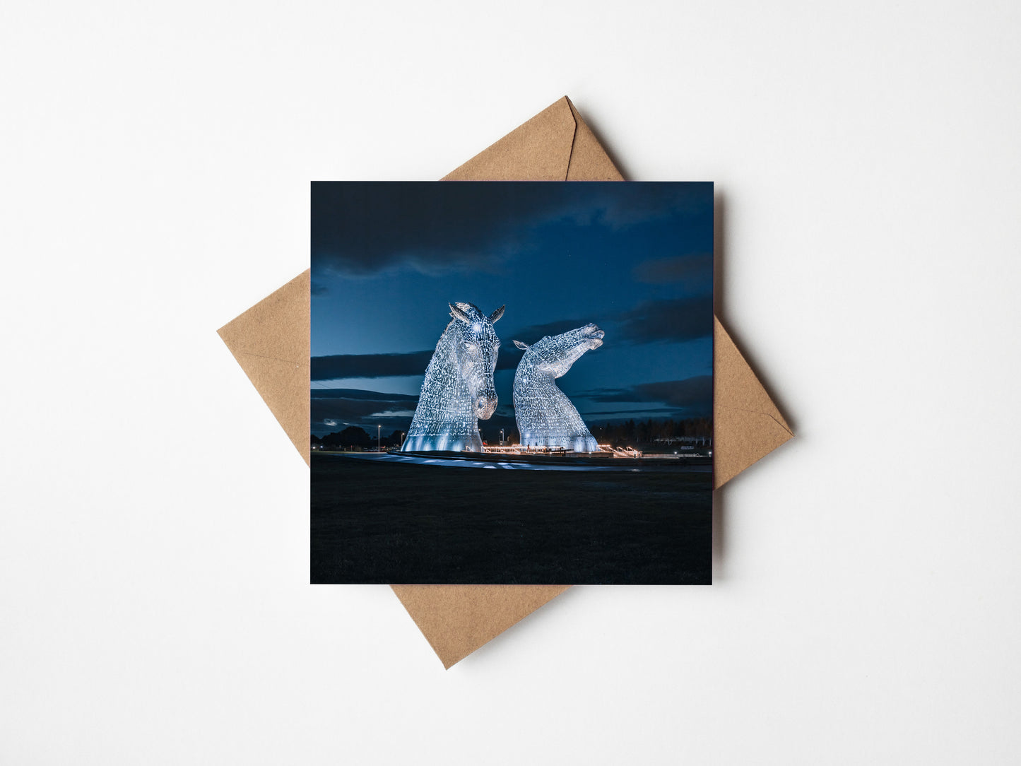 Kelpies Greeting card - Kunal Tewari Photography