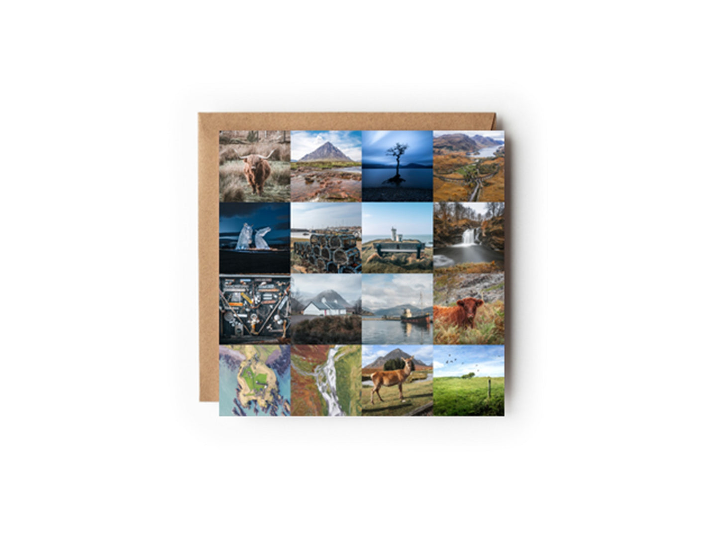 Bonnie Scotland collage Greeting card - Kunal Tewari Photography