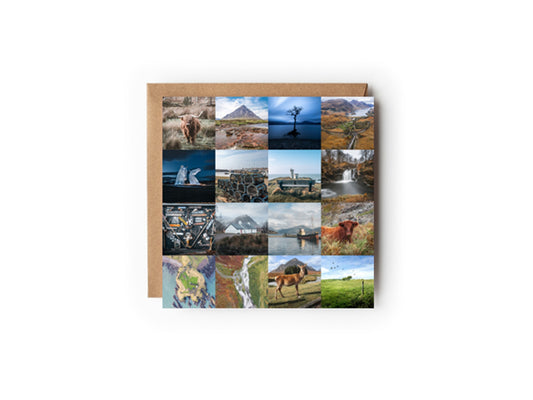 Bonnie Scotland collage Greeting card - Kunal Tewari Photography