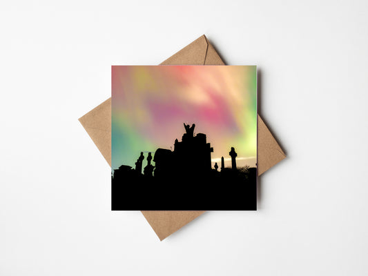 Aurora-Glasgow Necropolis Greeting card