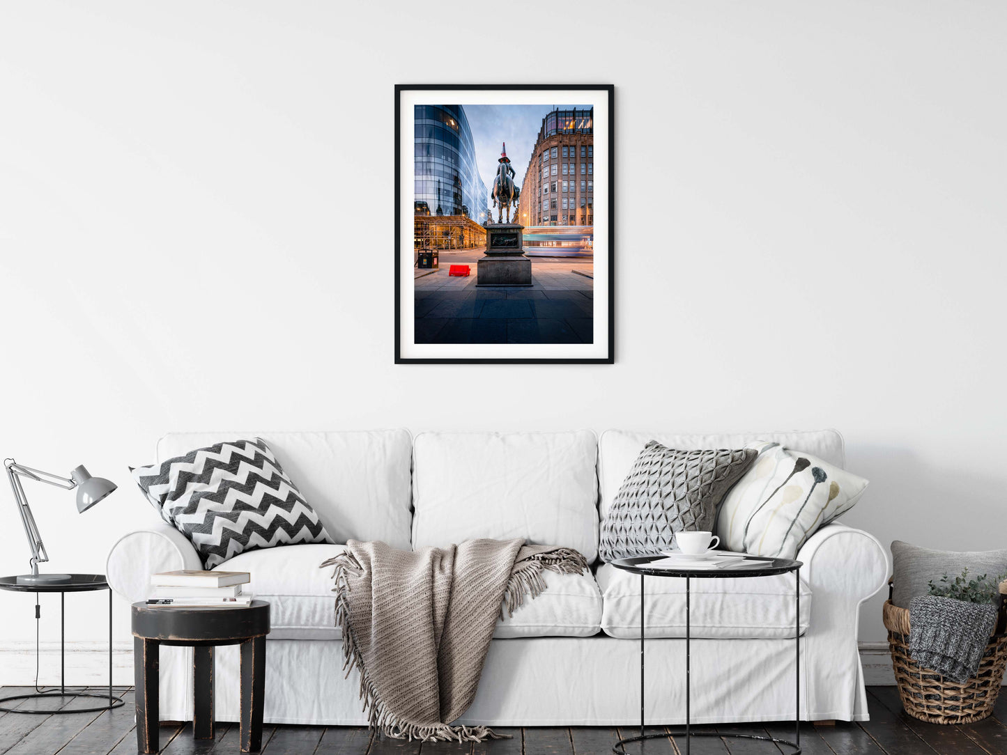 Glasgow at Dusk: Iconic Statue Print Kunal Tewari Photography