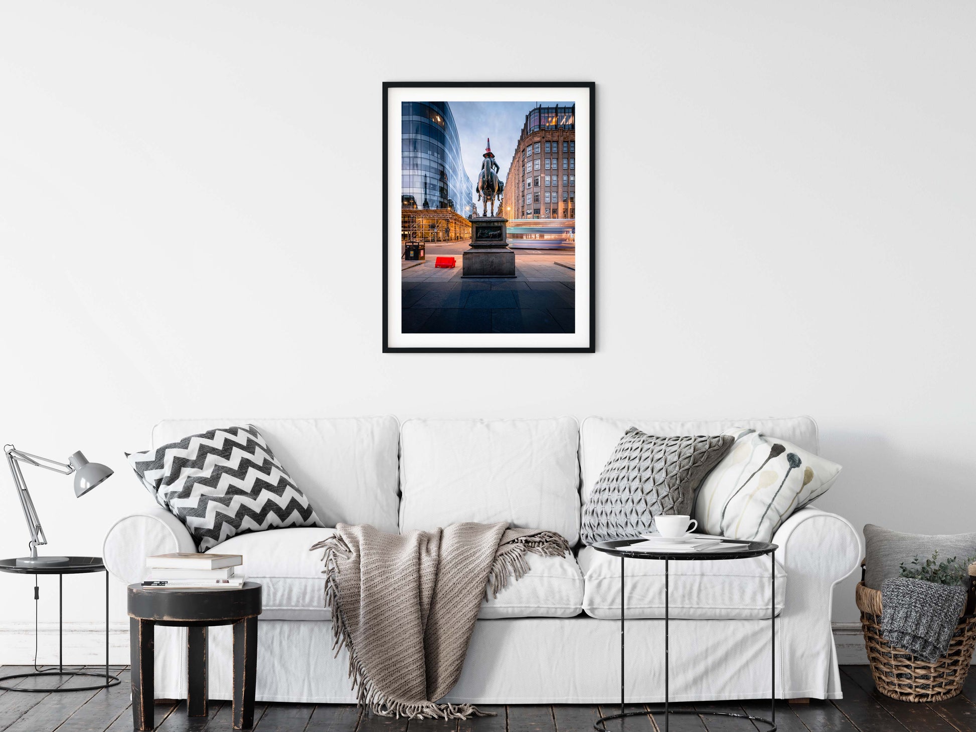 Glasgow at Dusk: Iconic Statue Print Kunal Tewari Photography