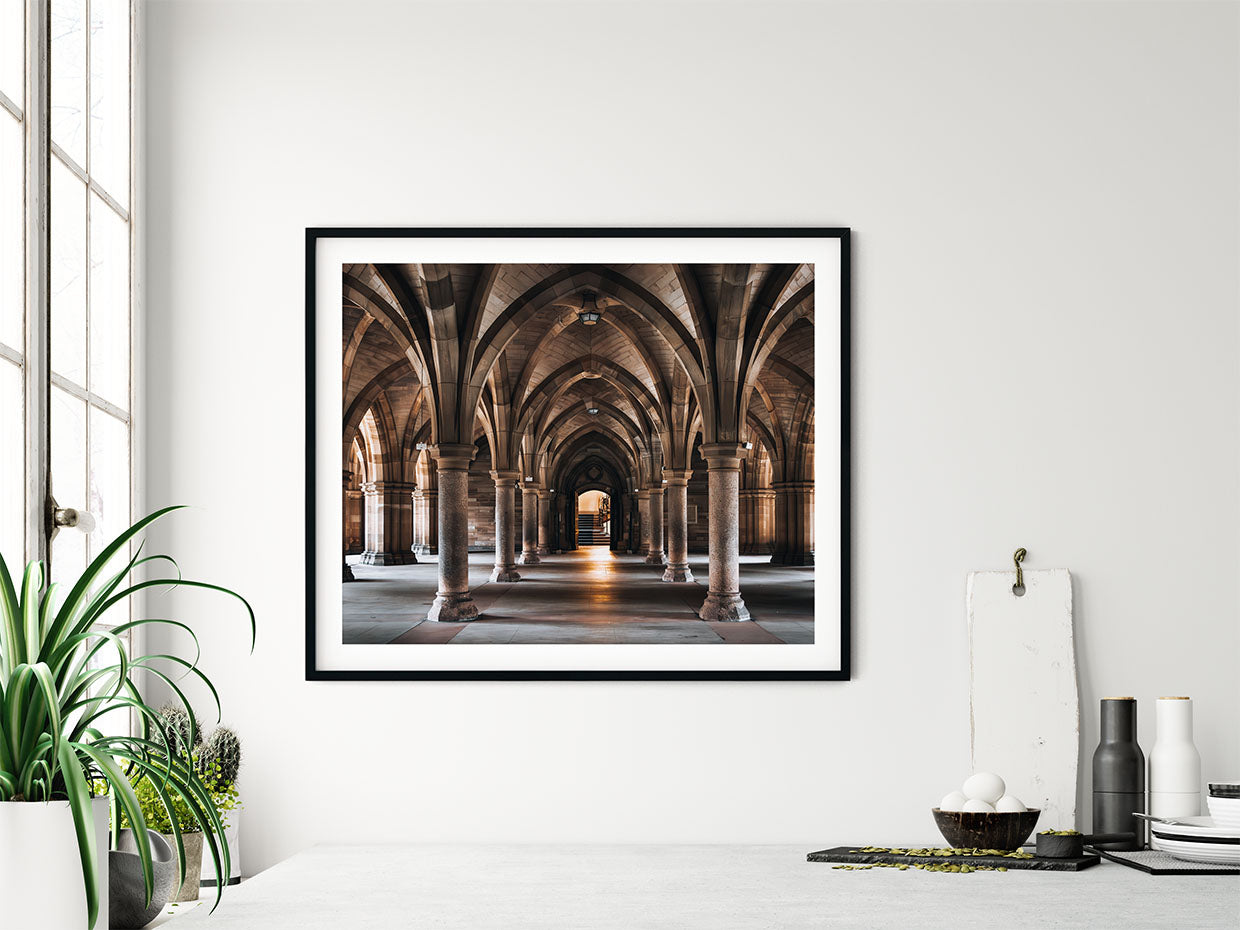 The Cloisters-Glasgow University print - Kunal Tewari Photography
