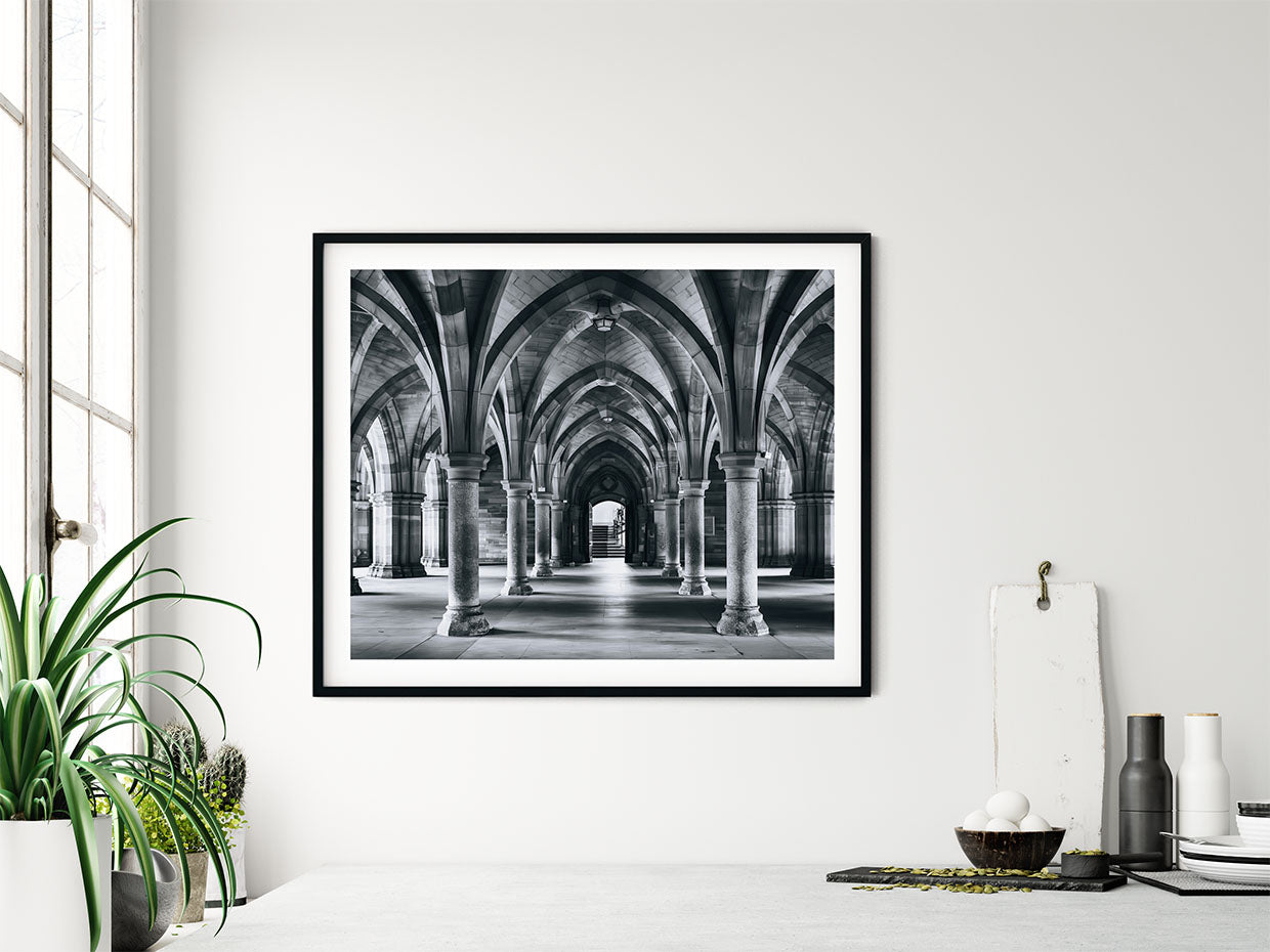 The Cloisters-Glasgow University print - Kunal Tewari Photography