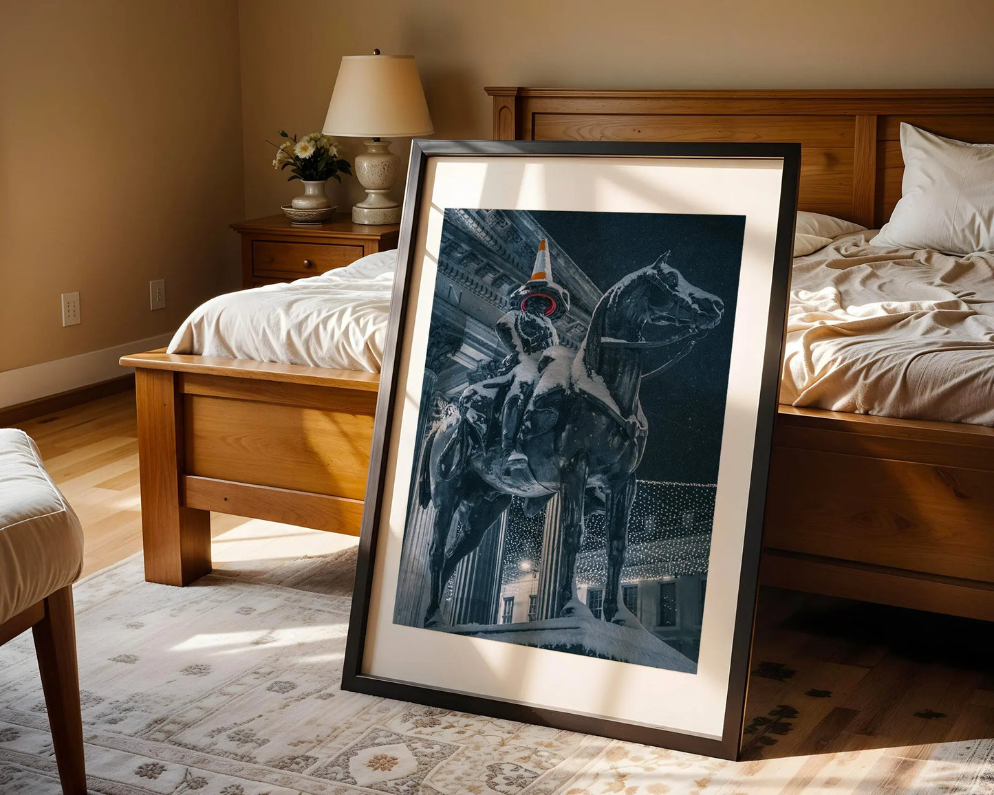 Duke of Wellington on snow patrol signed and mounted print Kunal Tewari Photography