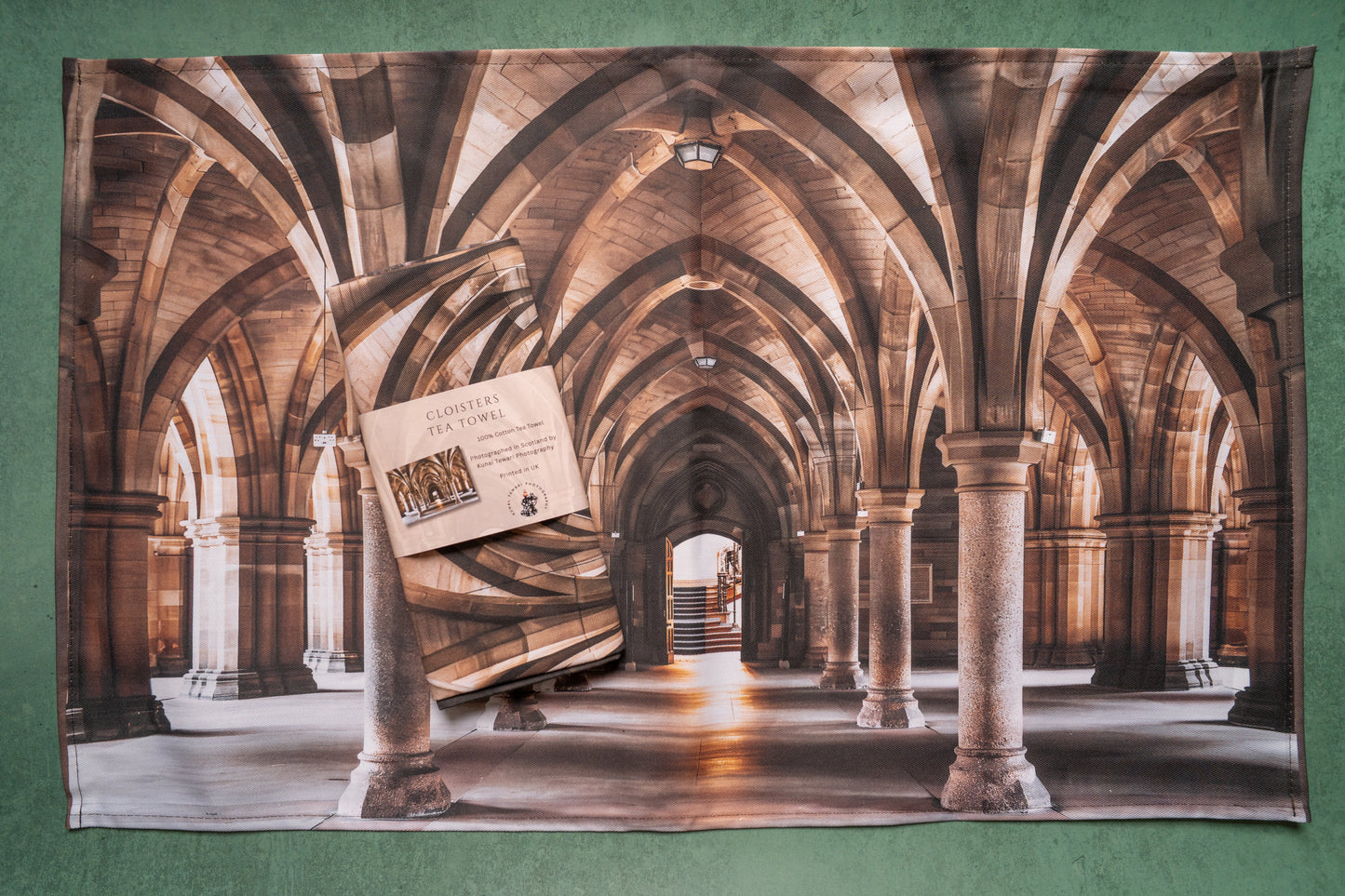 Cloisters Towel-Glasgow Landmark Collection Kunal Tewari Photography