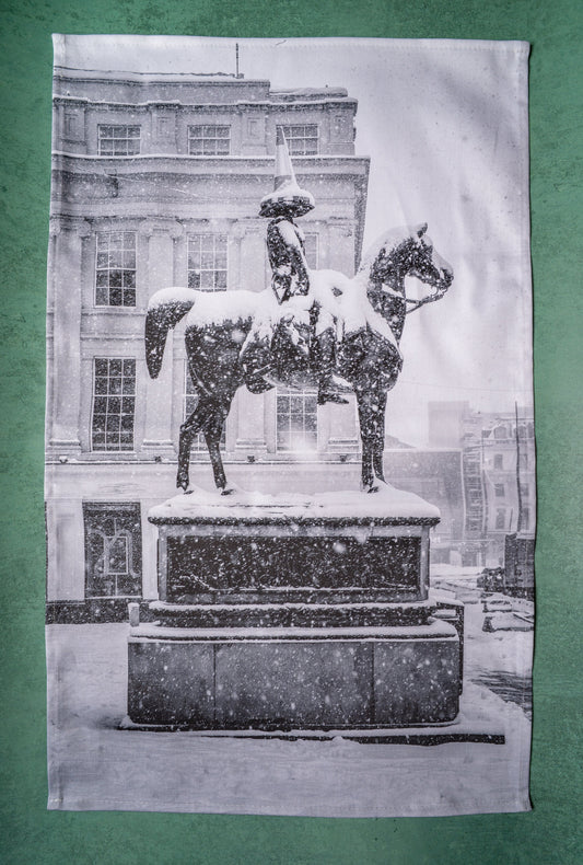 Frozen Duke Tea Towel-Glasgow Landmark Collection Kunal Tewari Photography