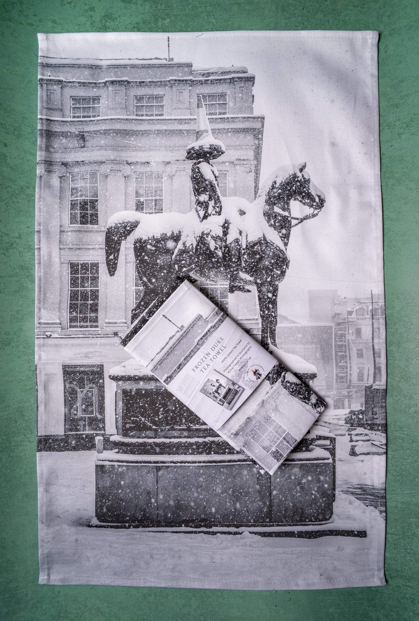Frozen Duke Tea Towel-Glasgow Landmark Collection Kunal Tewari Photography