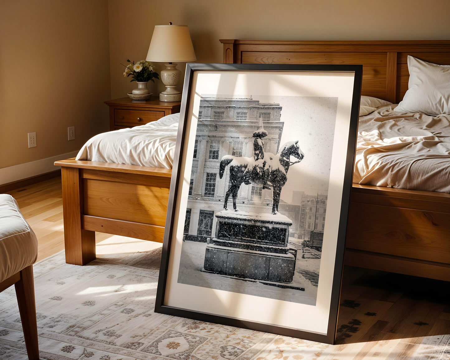 Frozen Duke, Glasgow signed and mounted print