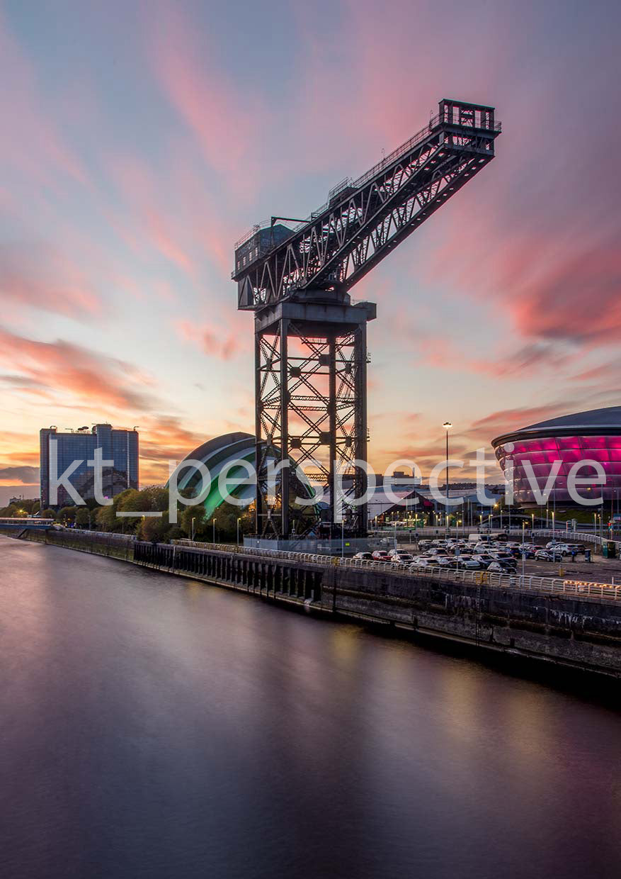 Serene Sunset over Finnieston crane - Kunal Tewari Photography