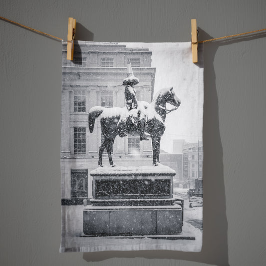 Frozen Duke Tea Towel-Glasgow Landmark Collection Kunal Tewari Photography