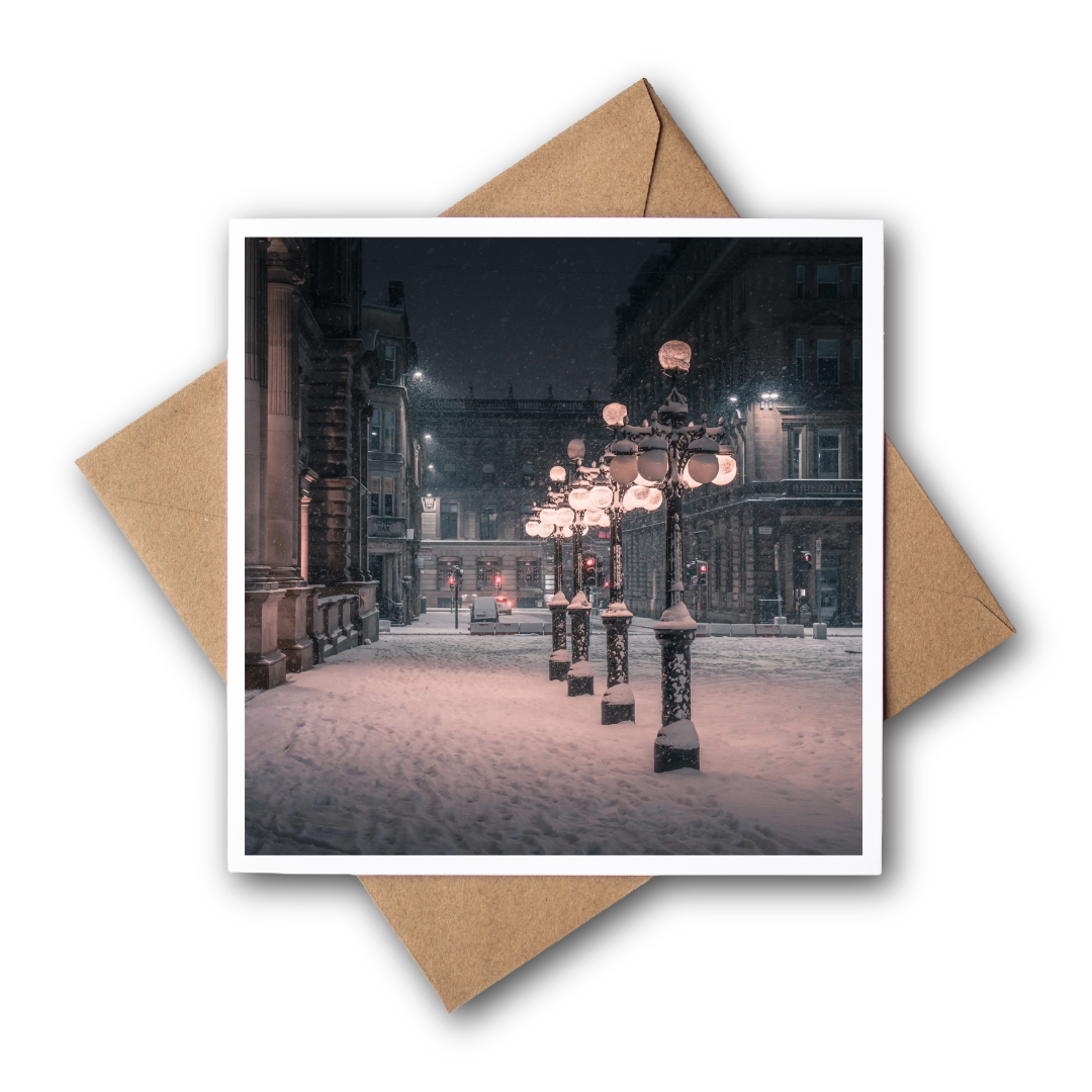 George square, Greeting Card – Fine Art Photography | 150 × 150 mm Kunal Tewari Photography