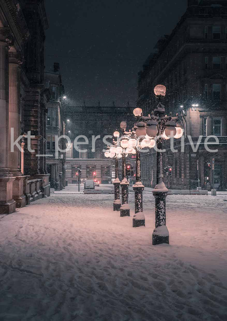 A chilly night in George square, Glasgow - Kunal Tewari Photography