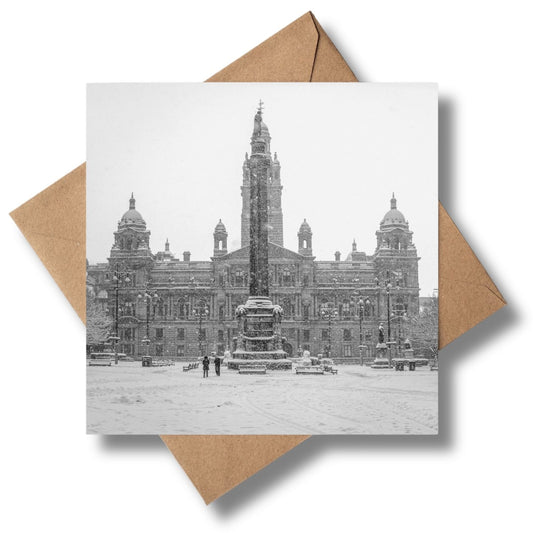 George Square 2021 Greeting card - Kunal Tewari Photography