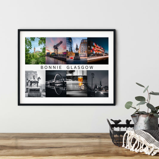 Bonnie Glasgow 8 Photo Collage Print