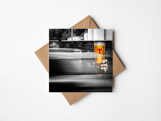 Tennents slow shutter Greeting card
