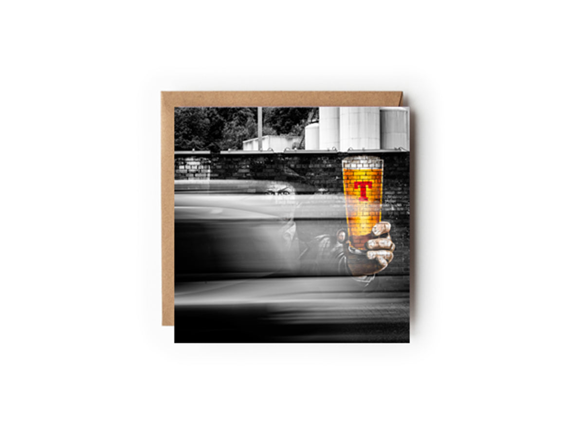 Tennent's slow shutter Greeting card 150x150mm Kunal Tewari Photography