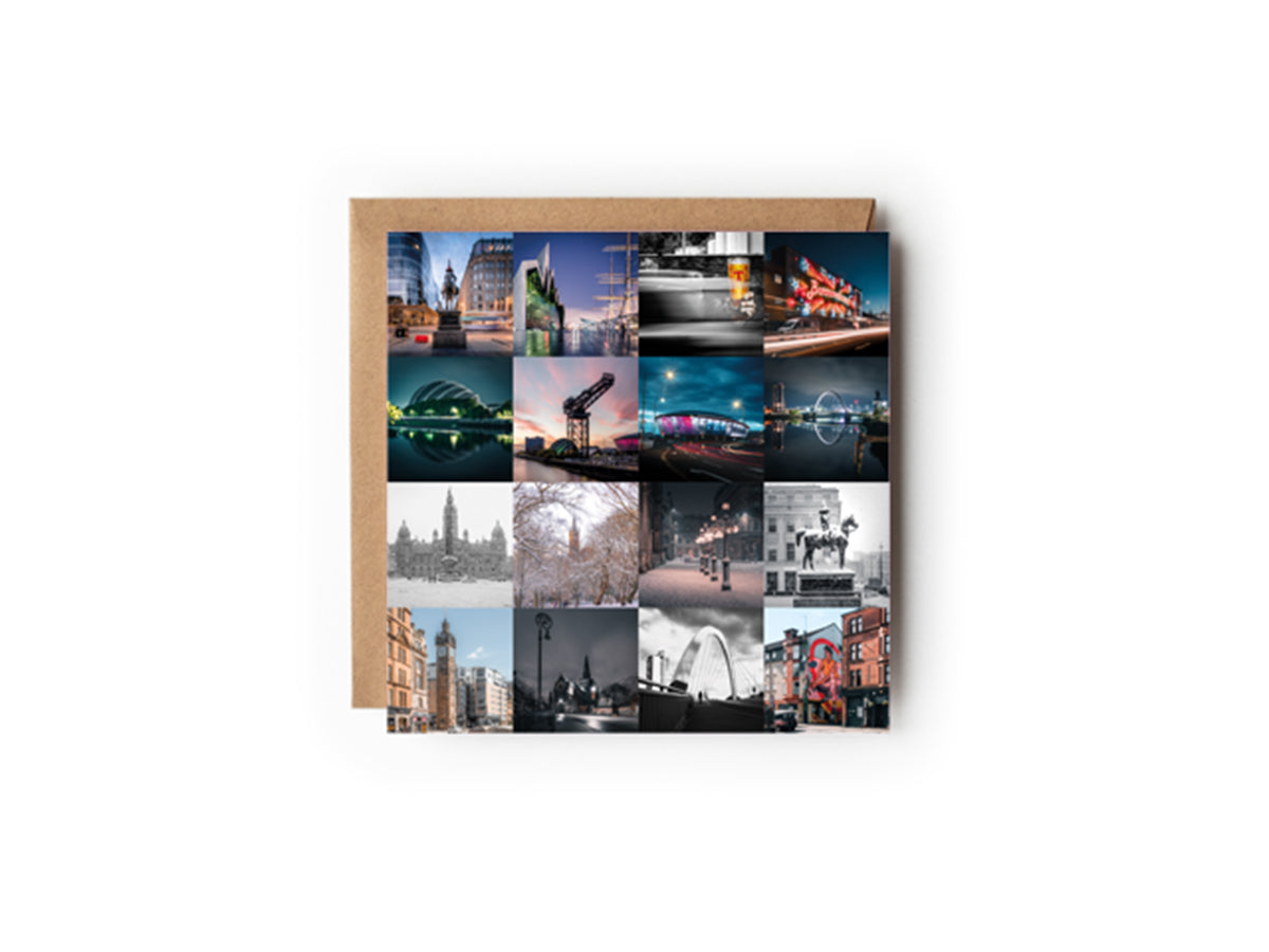 Glasgow Greeting cards 150mm x 150mm - Kunal Tewari Photography