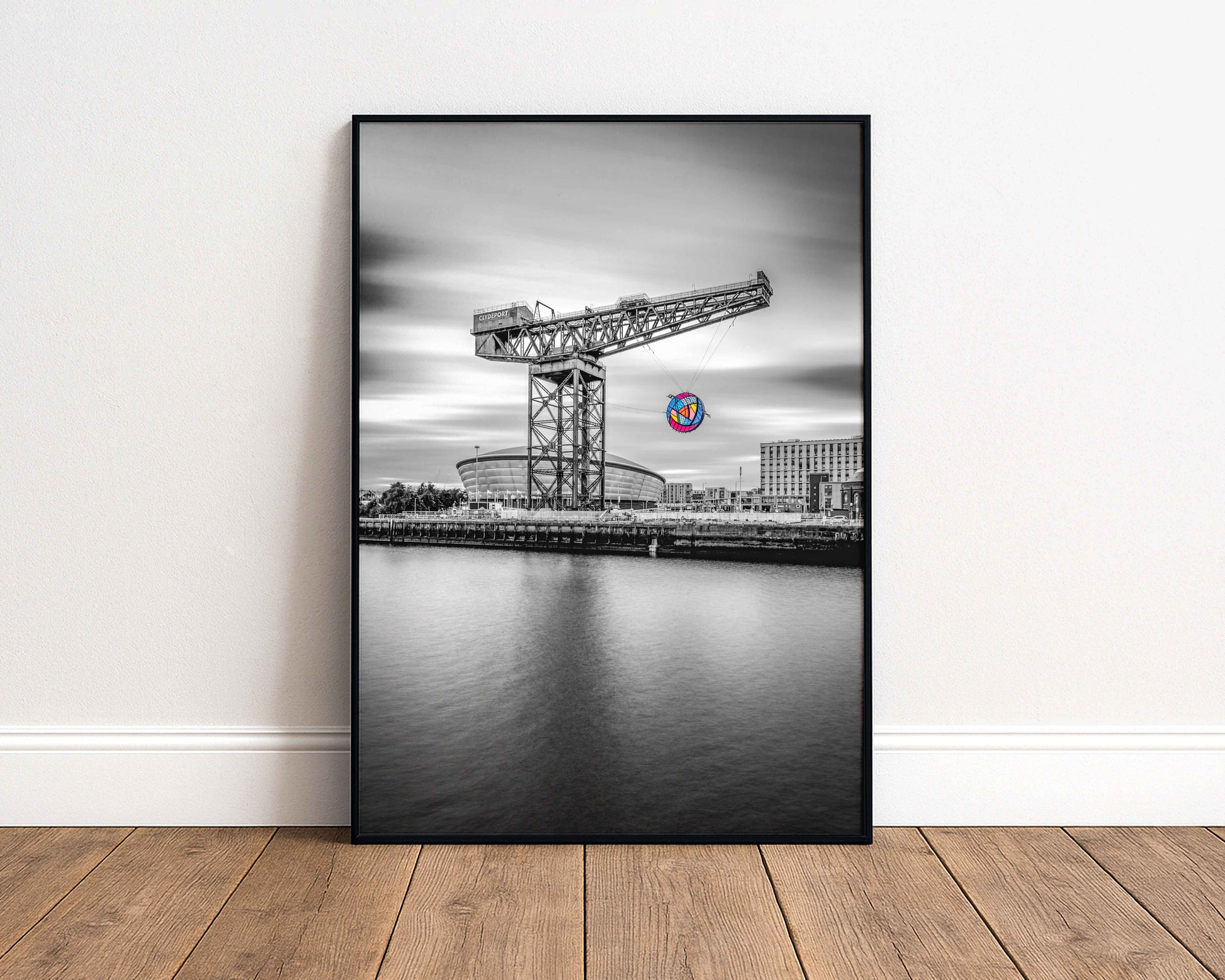 Glasgow Rose on Finnieston Crane – Glasgow Commonwealth Games 2026 Photography Print, River Clyde Wall Art Kunal Tewari Photography