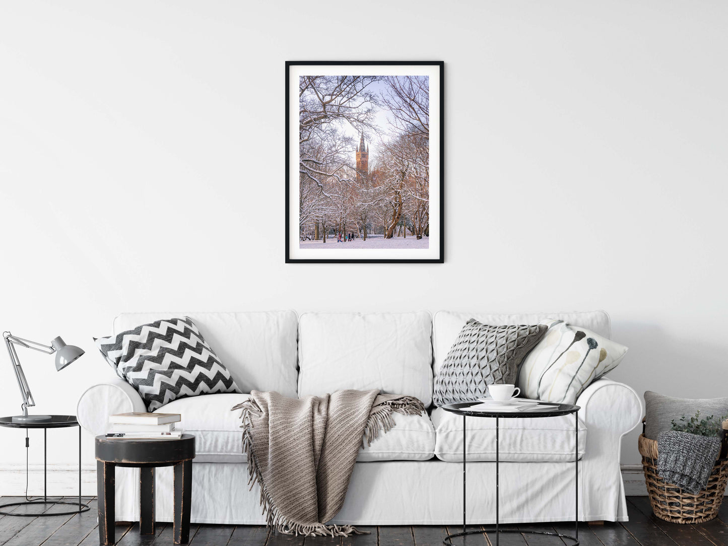 University of Glasgow in Winter Silence – Snow Photography Print | Glasgow Gift | Graduation Gift Scotland Kunal Tewari Photography