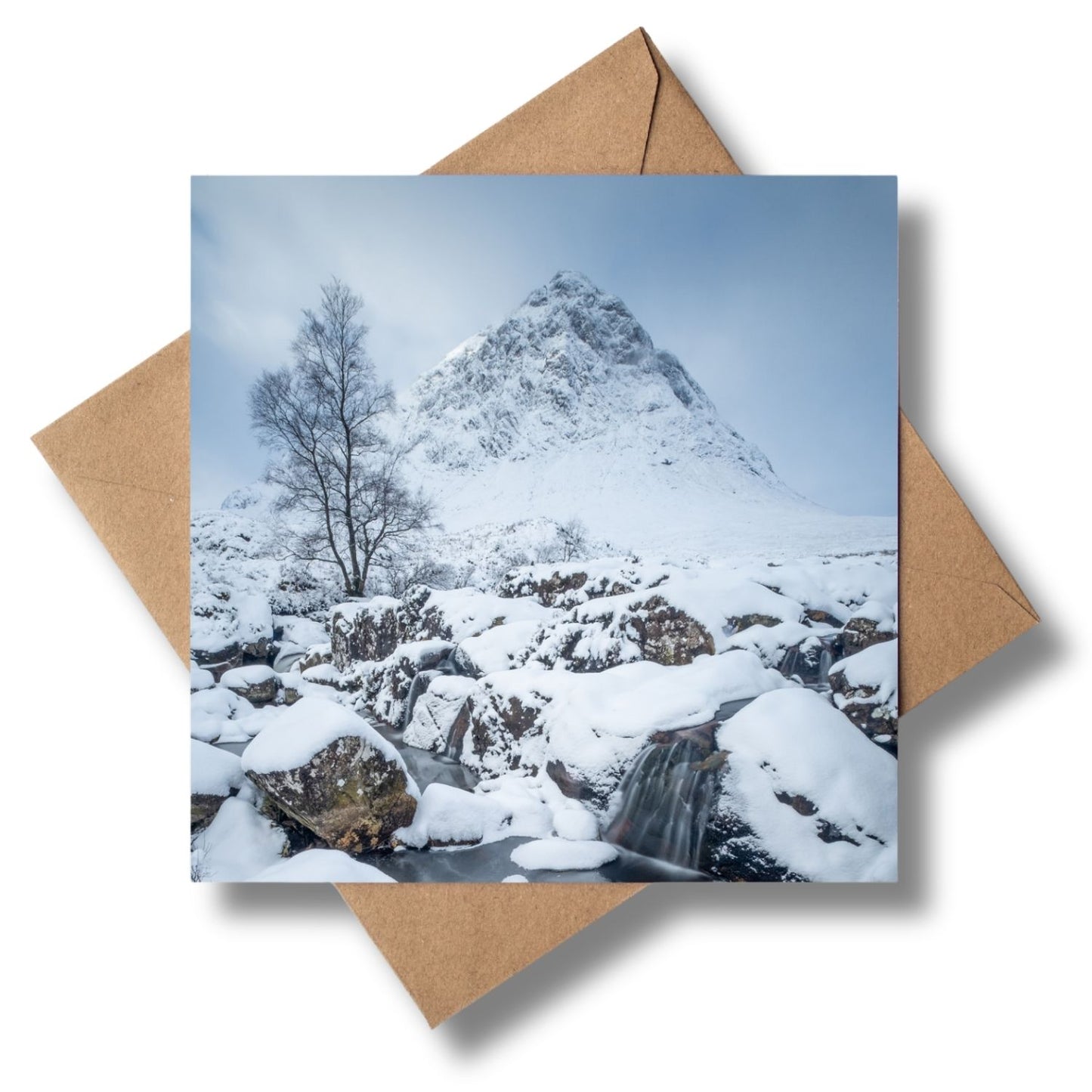 Glencoe snow Greeting card - Kunal Tewari Photography