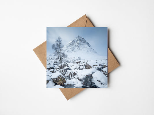 Glencoe snow Greeting card