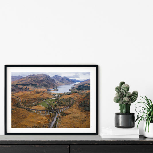 Glenfinnan Viaduct signed and mounted print