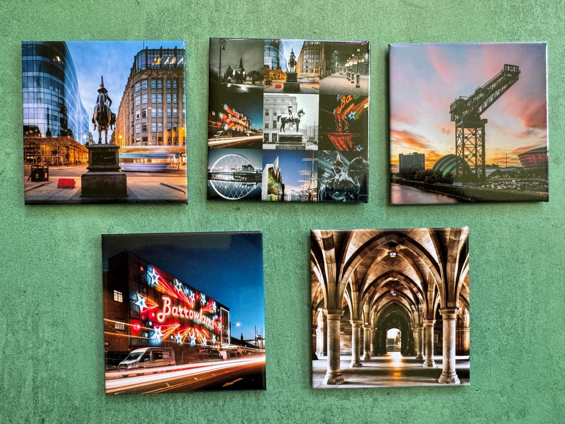 Glasgow Fridge magnet set (Set of 5) Kunal Tewari Photography