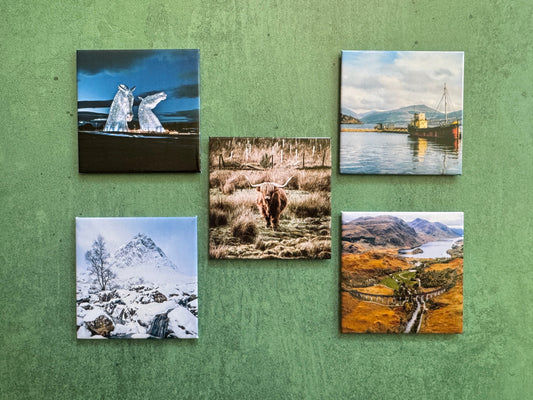 Scotland Fridge magnet set (Set of 5) Kunal Tewari Photography