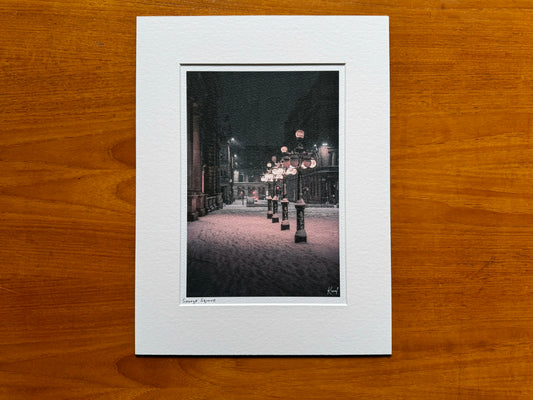 A chilly night in George square, Glasgow