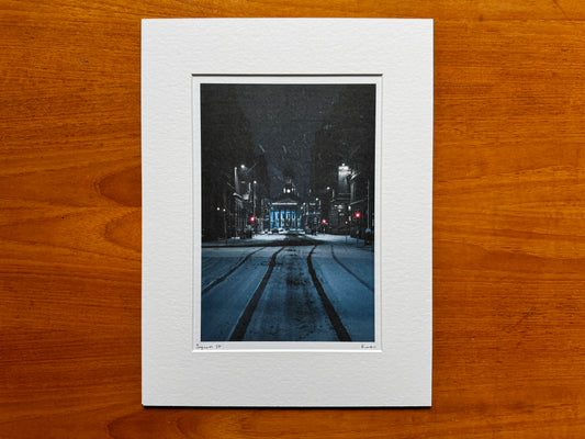 Chilly night Ingram street, Glasgow