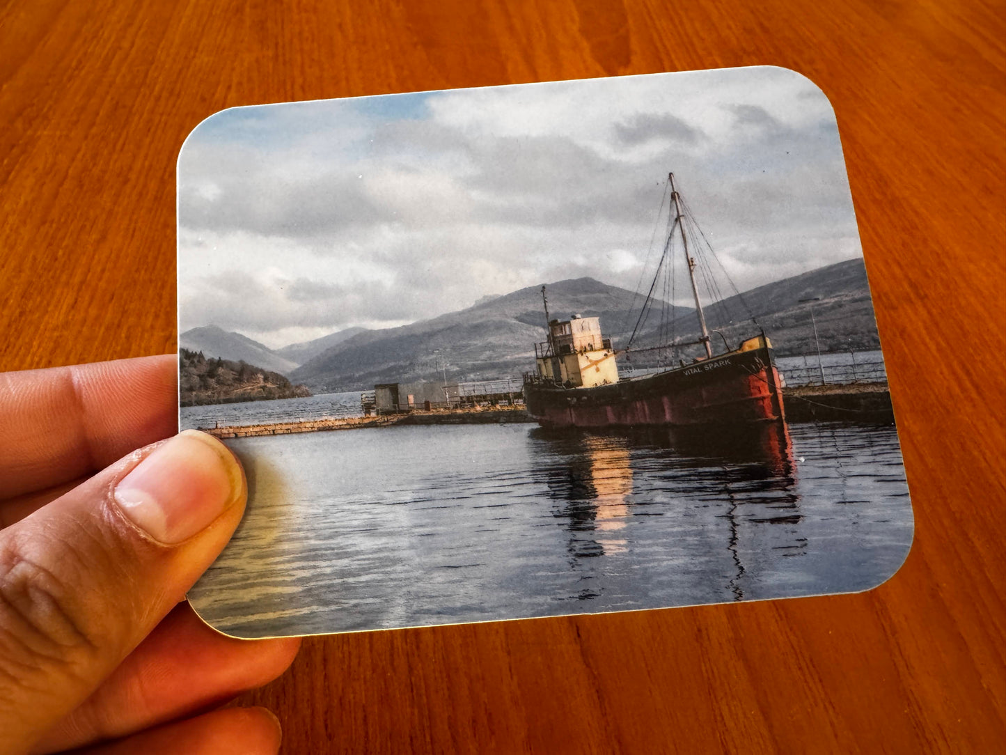 Scotland Coasters with Cork Backing