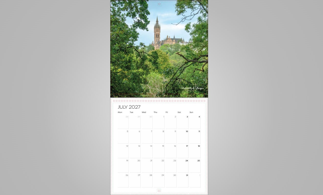 2027 Glasgow Calendar-Pre-Order Kunal Tewari Photography