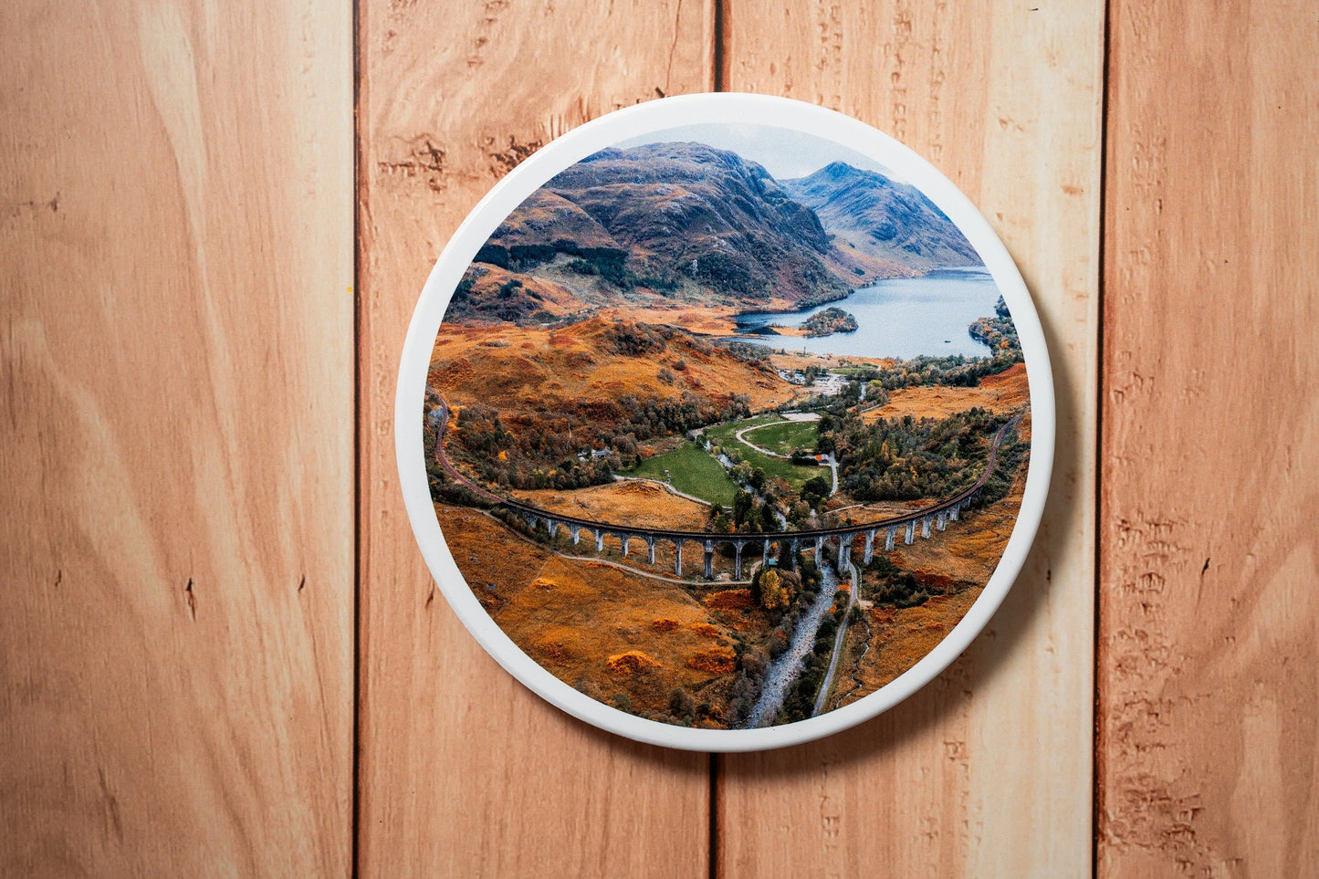 Scotland Photography Ceramic Coaster | Cork Backed | Scottish Souvenir | 10cm Kunal Tewari Photography