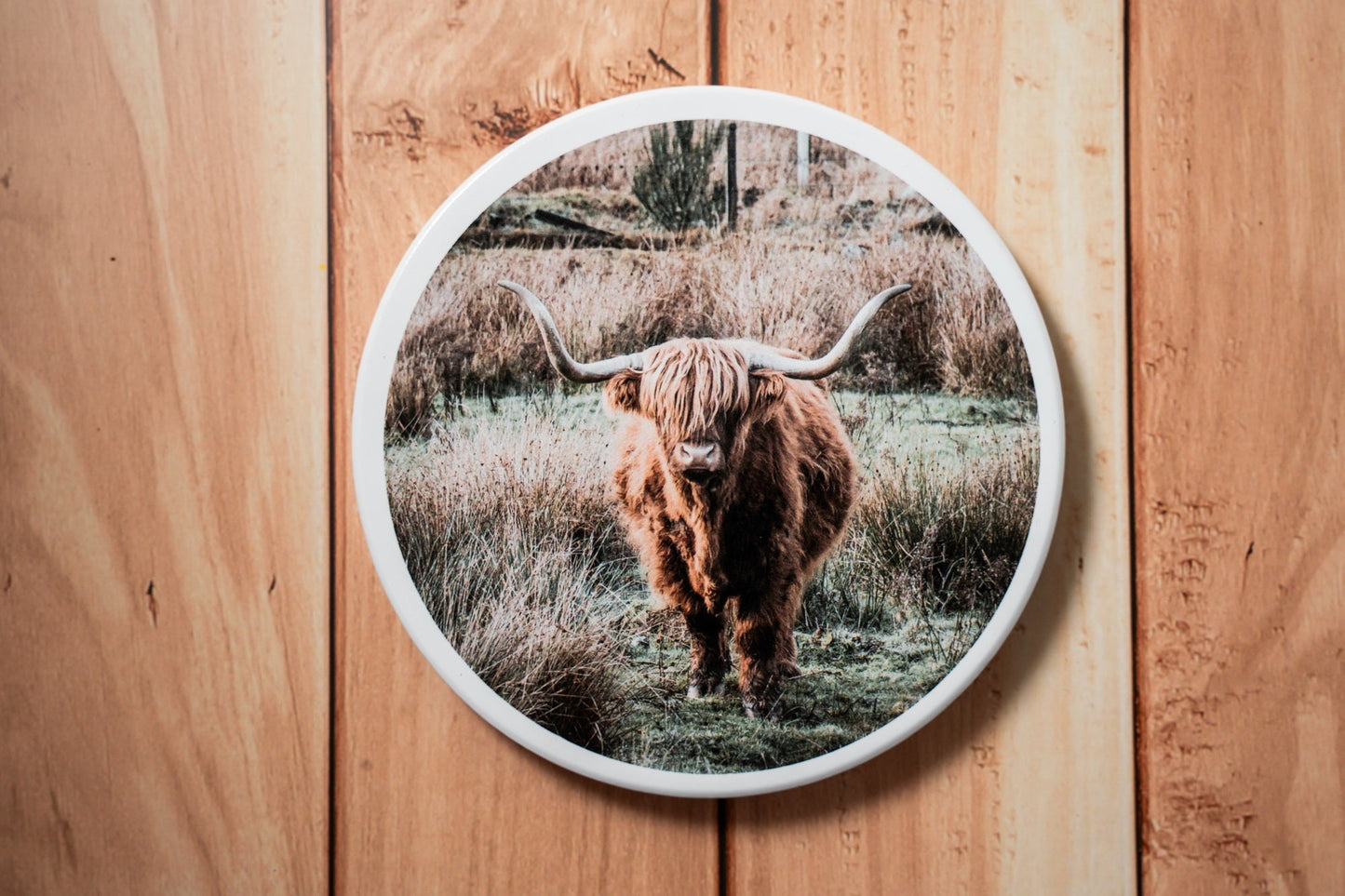 Scotland Photography Ceramic Coaster | Cork Backed | Scottish Souvenir | 10cm Kunal Tewari Photography