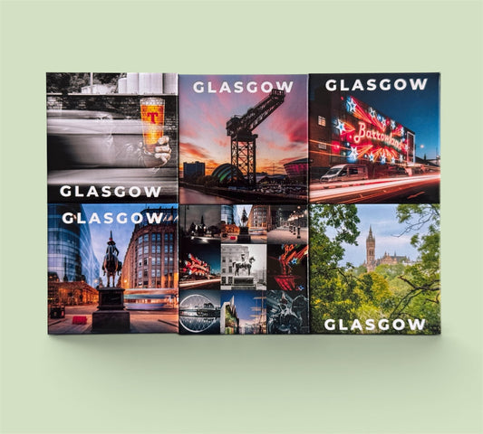 Set of 6 Glasgow Fridge Magnets – Scotland Souvenir Gift, Travel Keepsake, Home Decor Kunal Tewari Photography