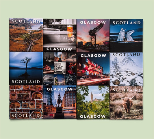 Mega Scotland & Glasgow Fridge Magnet Bundle – Set of 12 Kunal Tewari Photography