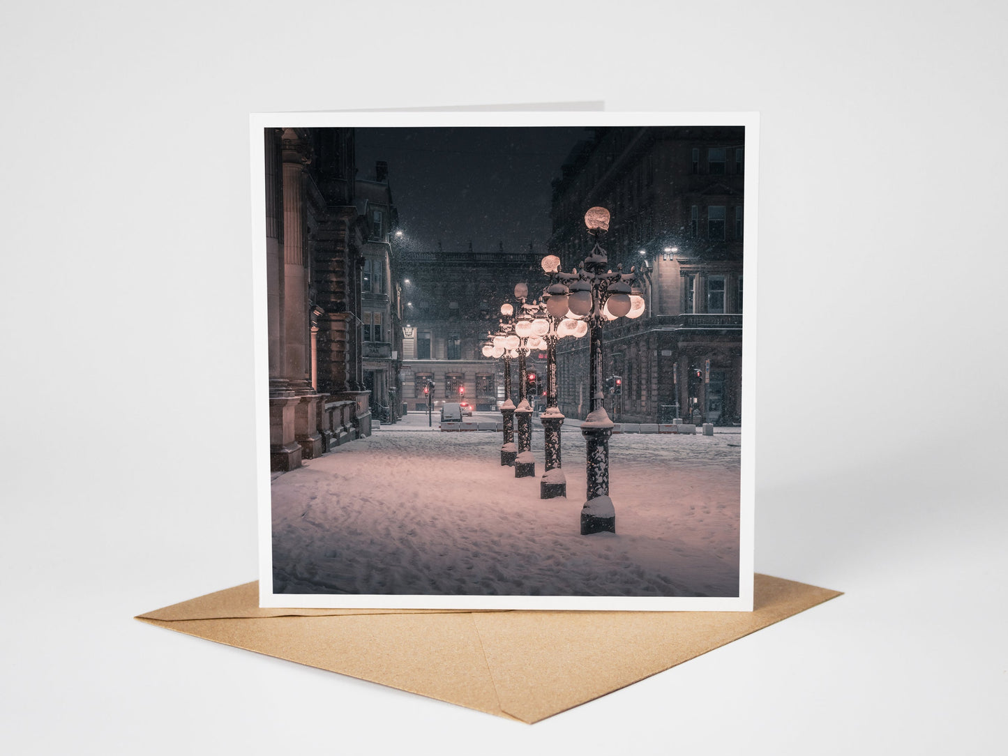 George square, Greeting Card – Fine Art Photography | 150 × 150 mm Kunal Tewari Photography