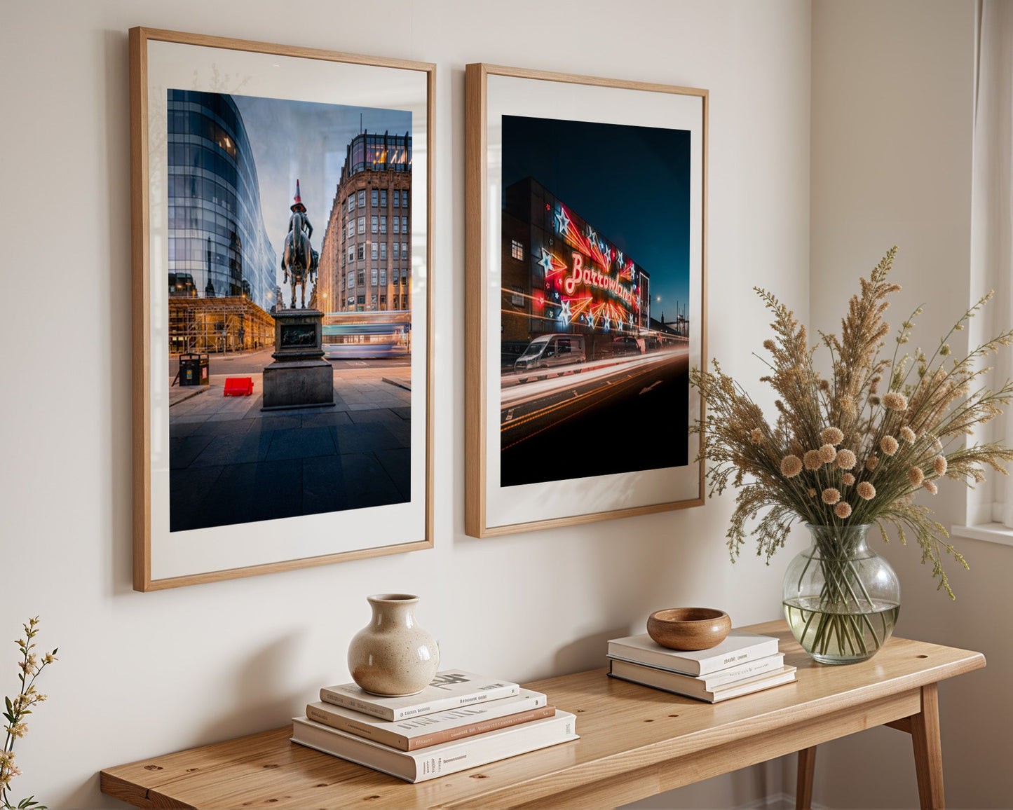 Glasgow Landmarks Print Set – Duke of Wellington & Barrowland Fine Art Prints (Set of 2) Kunal Tewari Photography