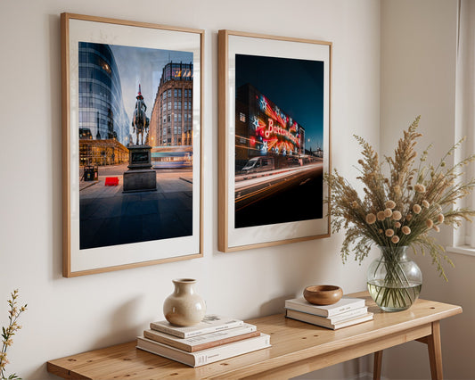 Glasgow Landmarks Print Set – Duke of Wellington & Barrowland Fine Art Prints (Set of 2) Kunal Tewari Photography